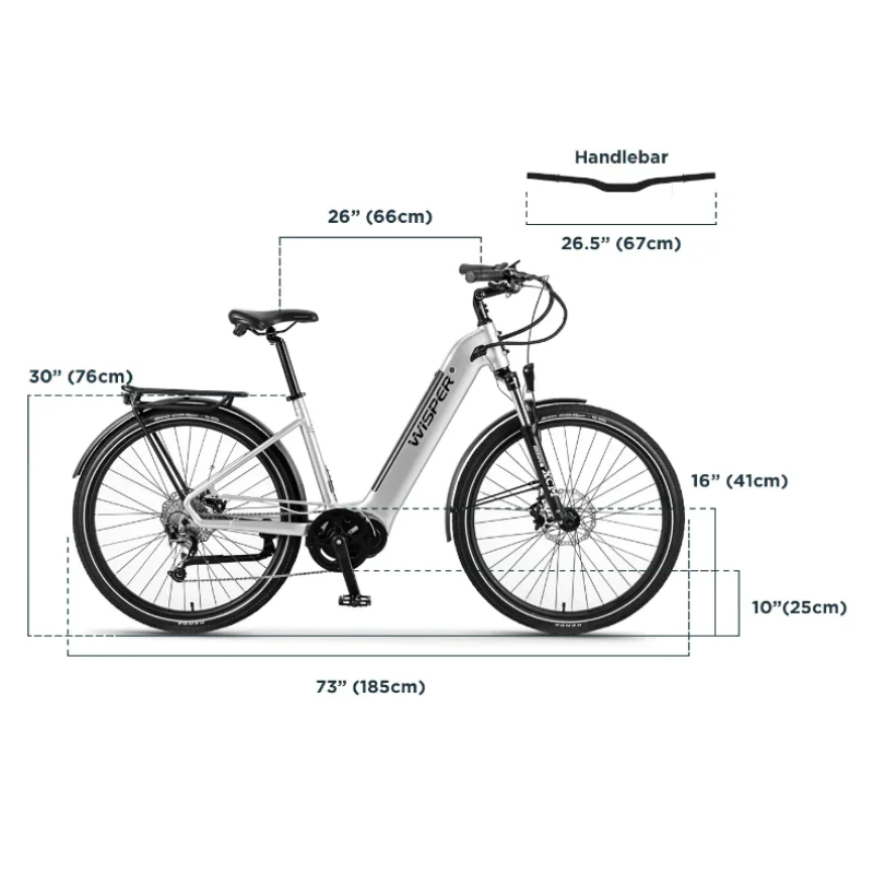 Wisper Wayfarer H7 Hub-Drive Step-Thru E-Bike