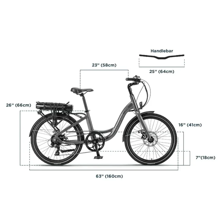 Wisper 705 24" Step-Thru E-Bike