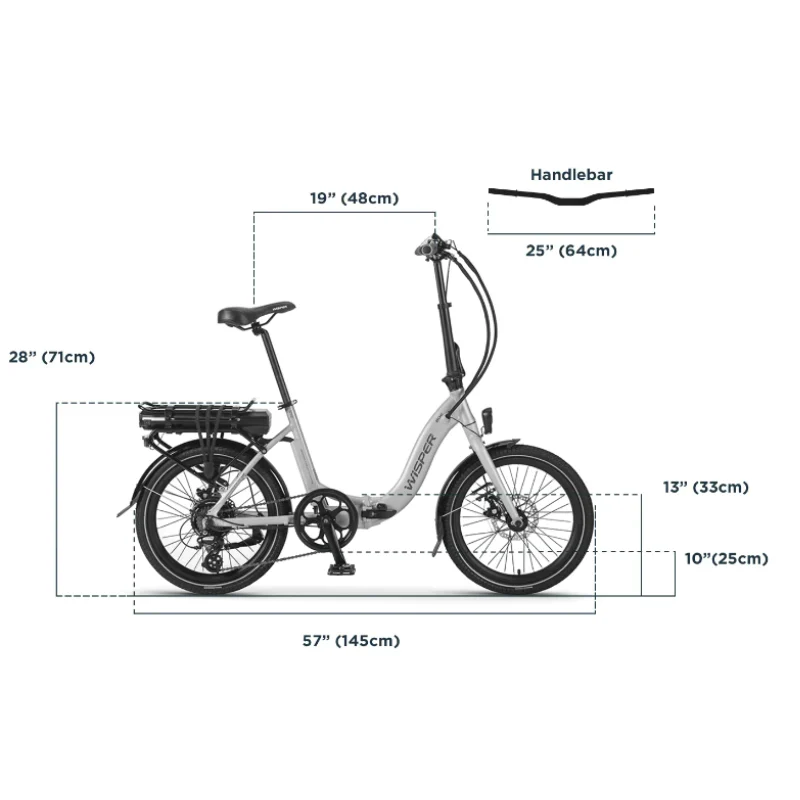 Wisper 806 Folding E-Bike