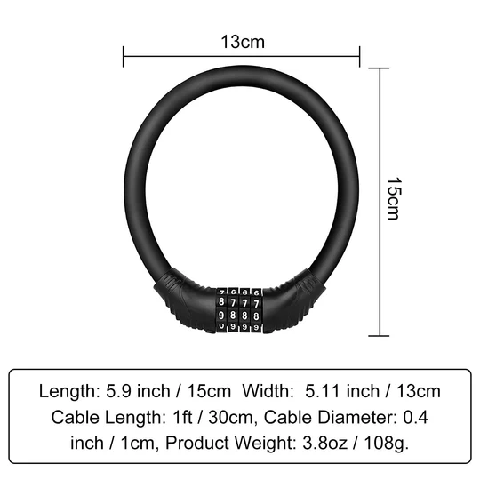 Engwe Zinc Alloy Bicycle Lock