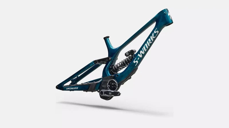 S-Works Demo 11 Frameset | gloss teal tint carbon/smoke/white