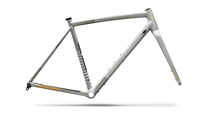 SPECIALIZED Crux DSW Alloy Rahmenset | shadow silver/california sunshine