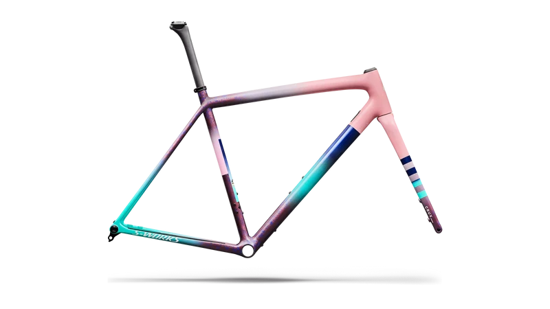 S-WORKS Crux Rahmenset | desert rose/quartz/purple haze/majesty blue/lagoon blue/metallic white