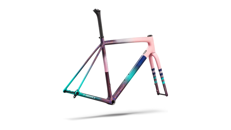 S-WORKS Crux Rahmenset | desert rose/quartz/purple haze/majesty blue/lagoon blue/metallic white