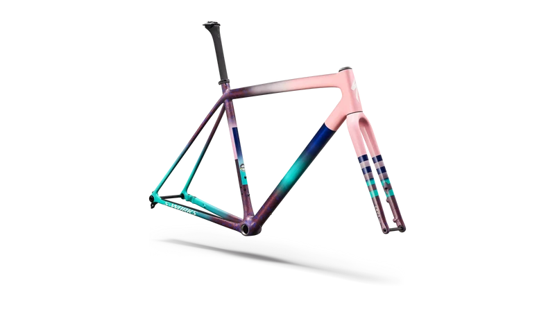 S-WORKS Crux Rahmenset | desert rose/quartz/purple haze/majesty blue/lagoon blue/metallic white