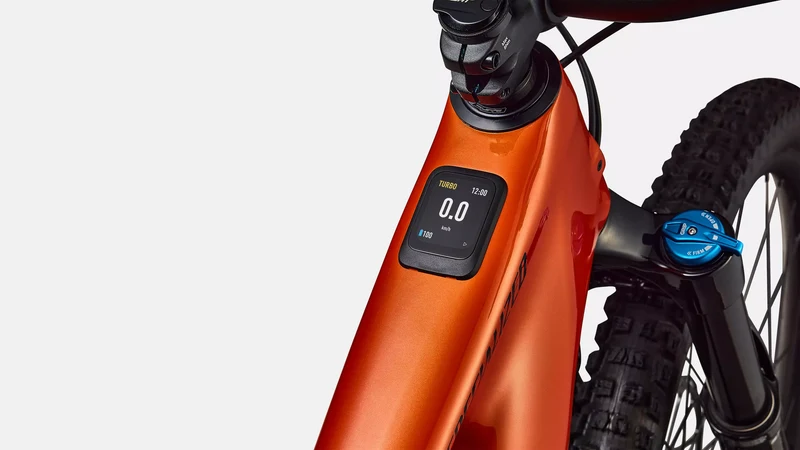SPECIALIZED Turbo Levo 4 Comp Carbon | gloss orange tint over silver dust/dark navy