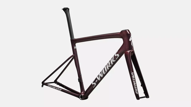 S-WORKS Tarmac SL8 Rahmenset | gloss solidity/red to black pearl/metallic white silver