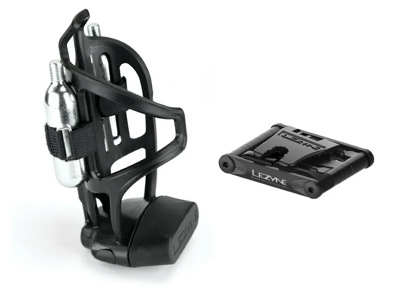 LEZYNE Tubless Flow Storeage Cage 2x20g CO2 | black