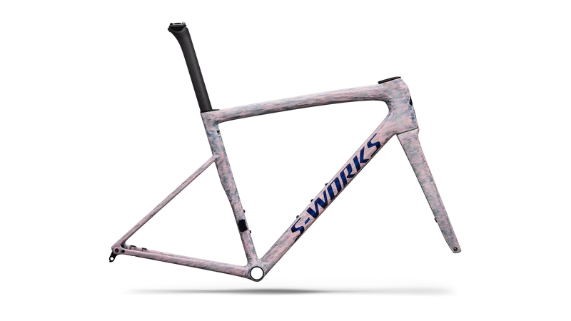 S-WORKS Tarmac SL8 Rahmenset | gloss dolomite metallic/directional brush/blue majesty metallic