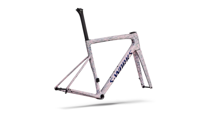 S-WORKS Tarmac SL8 Rahmenset | gloss dolomite metallic/directional brush/blue majesty metallic