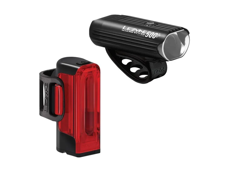 LEZYNE Set Macro StVZO 500+ & Strip+ StVZO Rear | black