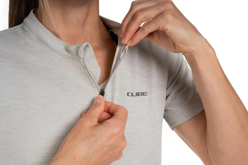 Cube GRAVEL WS Trikot Full Zip CARGO kurzarm
