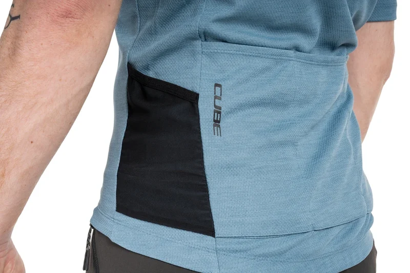 Cube GRAVEL Trikot Full Zip CARGO kurzarm