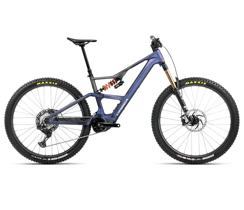 Orbea RISE LT M-TEAM 630W Tanzanite Carbon View - Carbon Raw