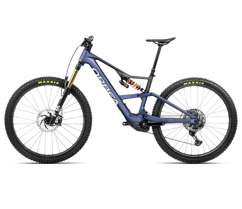 Orbea RISE LT M-TEAM 630W Tanzanite Carbon View - Carbon Raw