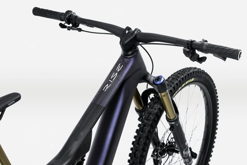Orbea RISE LT M-TEAM 420W Tanzanite Carbon View - Carbon Raw