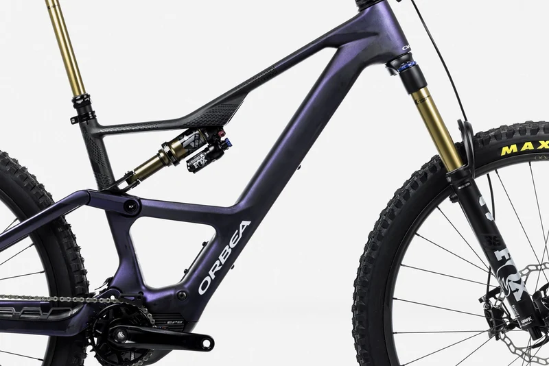Orbea RISE LT M-TEAM 420W Tanzanite Carbon View - Carbon Raw