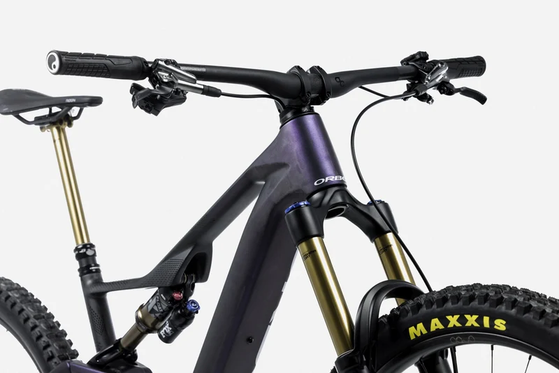 Orbea RISE LT M-TEAM 420W Tanzanite Carbon View - Carbon Raw