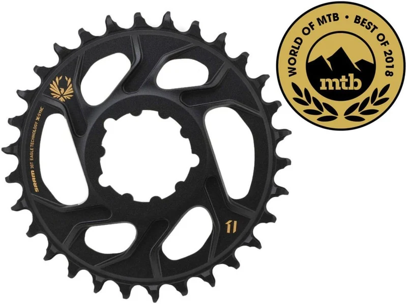 SRAM Kettenblatt X-Sync Eagle Eagle 32T, LK: 104mm, Alu., schwarz, 12-fach (Standard u. Boost kompatibel)