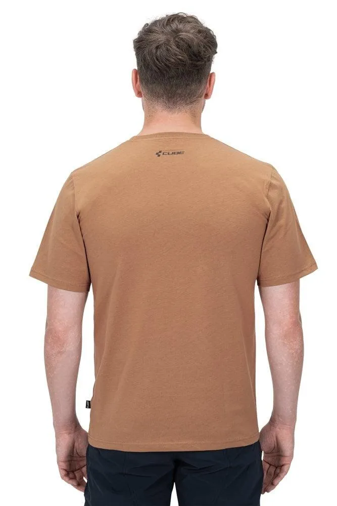 Cube Organic T-Shirt Wheels & Mountains