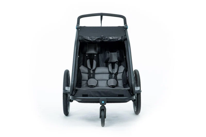 Cube Kinder Fahrradanhänger Double CMPT schwarz