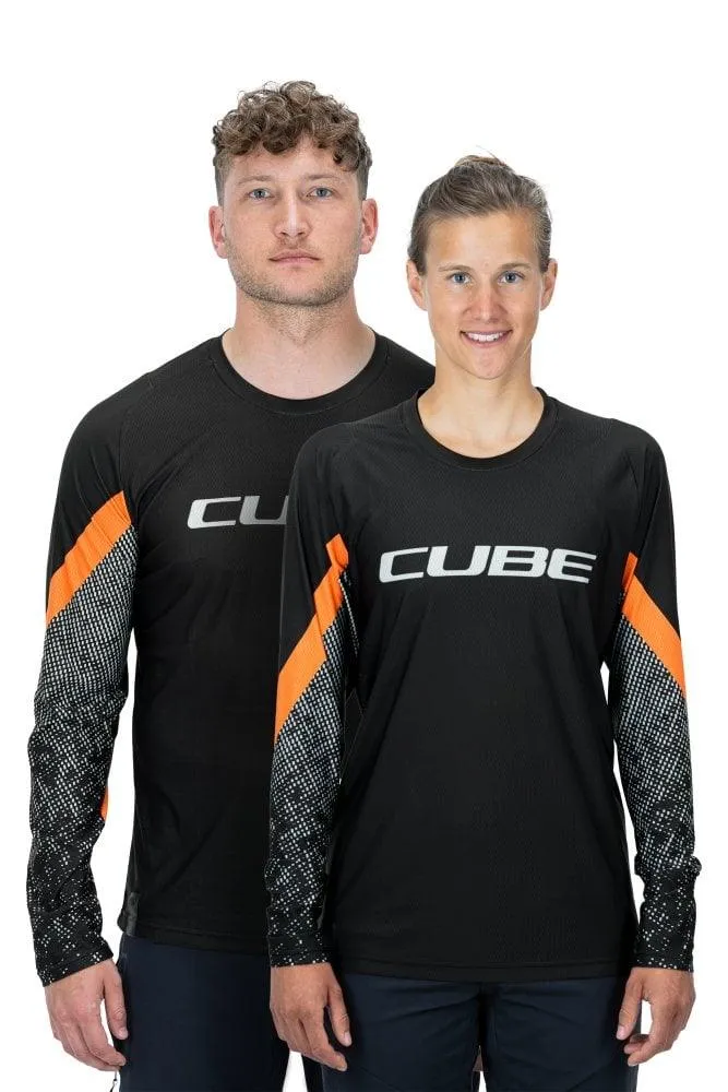 Cube EDGE Rundhalstrikot langarm