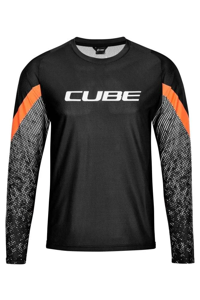 Cube EDGE Rundhalstrikot langarm
