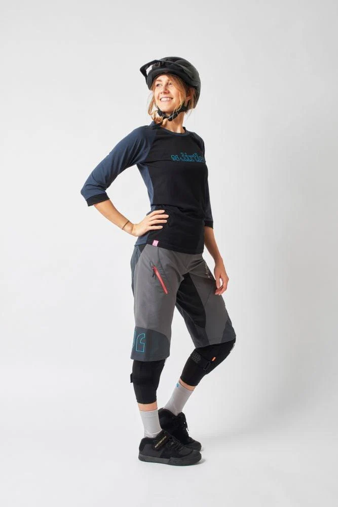 dirtlej Mountee ladies steel blue/turq