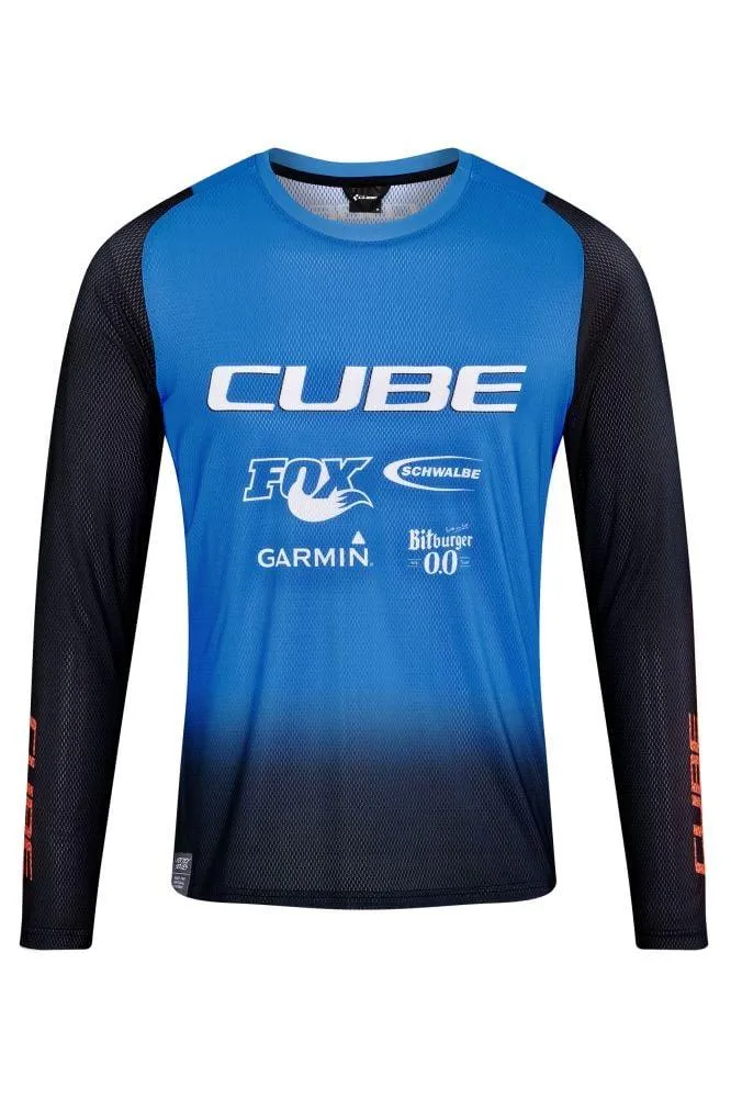 Cube VERTEX Rundhalstrikot X Actionteam langarm