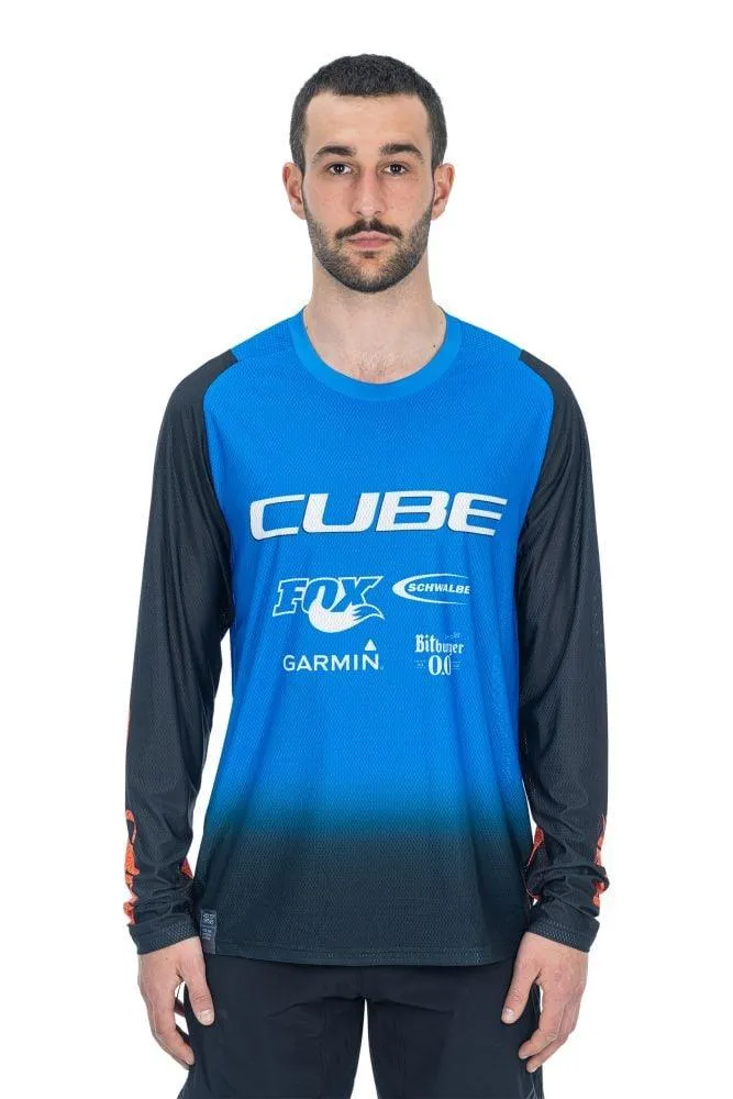 Cube VERTEX Rundhalstrikot X Actionteam langarm