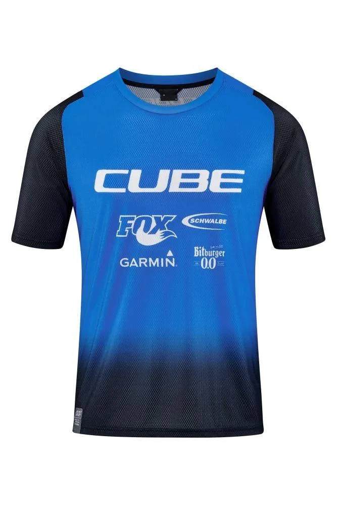 Cube VERTEX Rundhalstrikot X Actionteam kurzarm