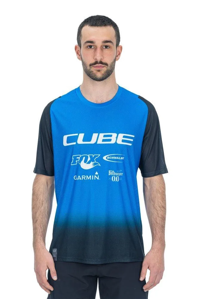 Cube VERTEX Rundhalstrikot X Actionteam kurzarm