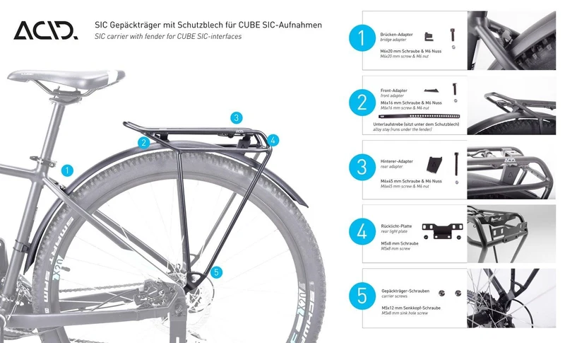 Cube Acid Gepäckträger SIC 28" RILink 2019