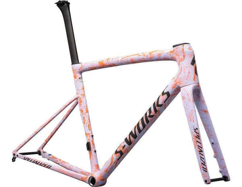 Specialized TARMAC SL8 S-Works FRAMESET SATIN POWDER INDIGO / AMBER GLOW STRATA / OBSIDIAN
