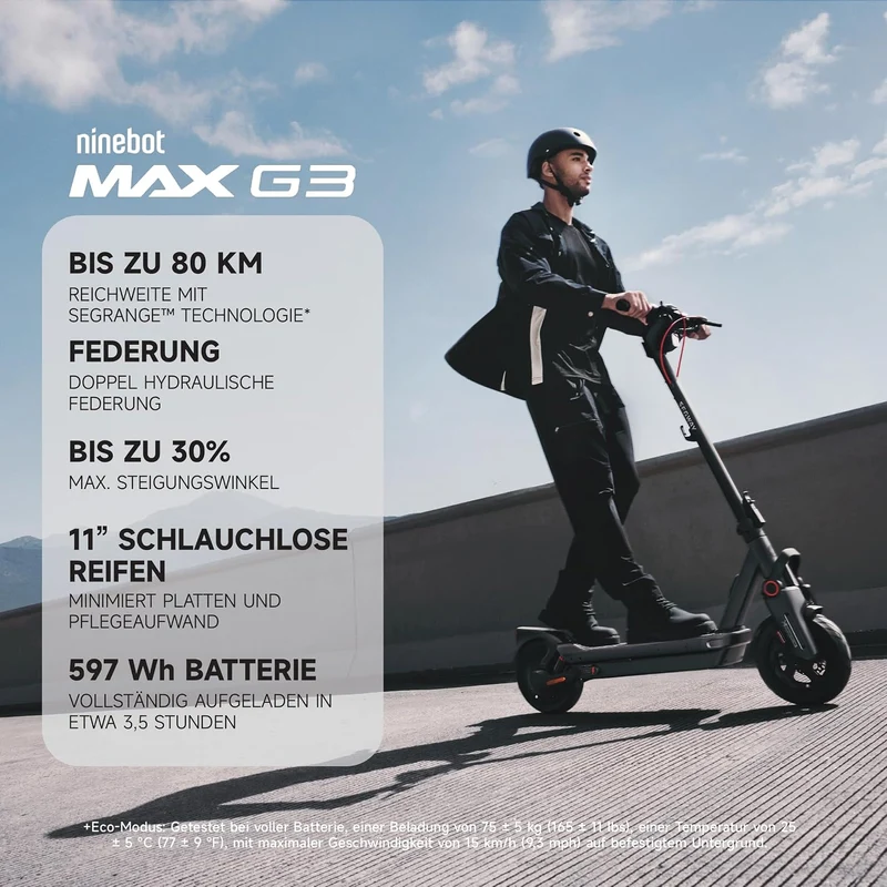 Electric Scooter with Road-Legal Certification, 80km Eco Mode Range, Dual Hydraulic Suspension, 130kg Load Capacity