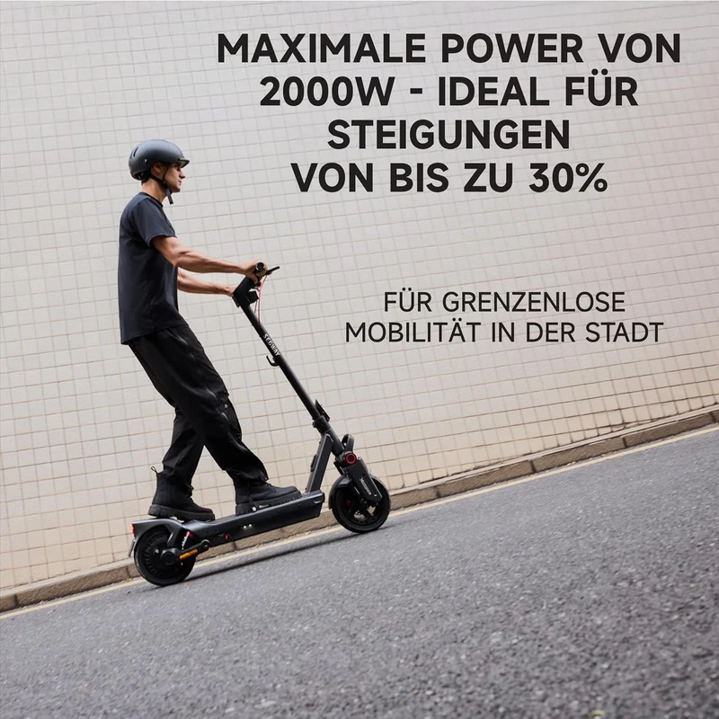 Electric Scooter with Road-Legal Certification, 80km Eco Mode Range, Dual Hydraulic Suspension, 130kg Load Capacity