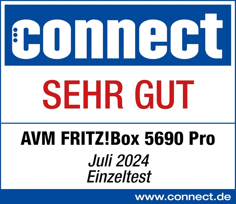 FRITZ!Box 5690 Pro DSL & Fibre Optic Router, Wi-Fi 7 up to 18.5 Gbps