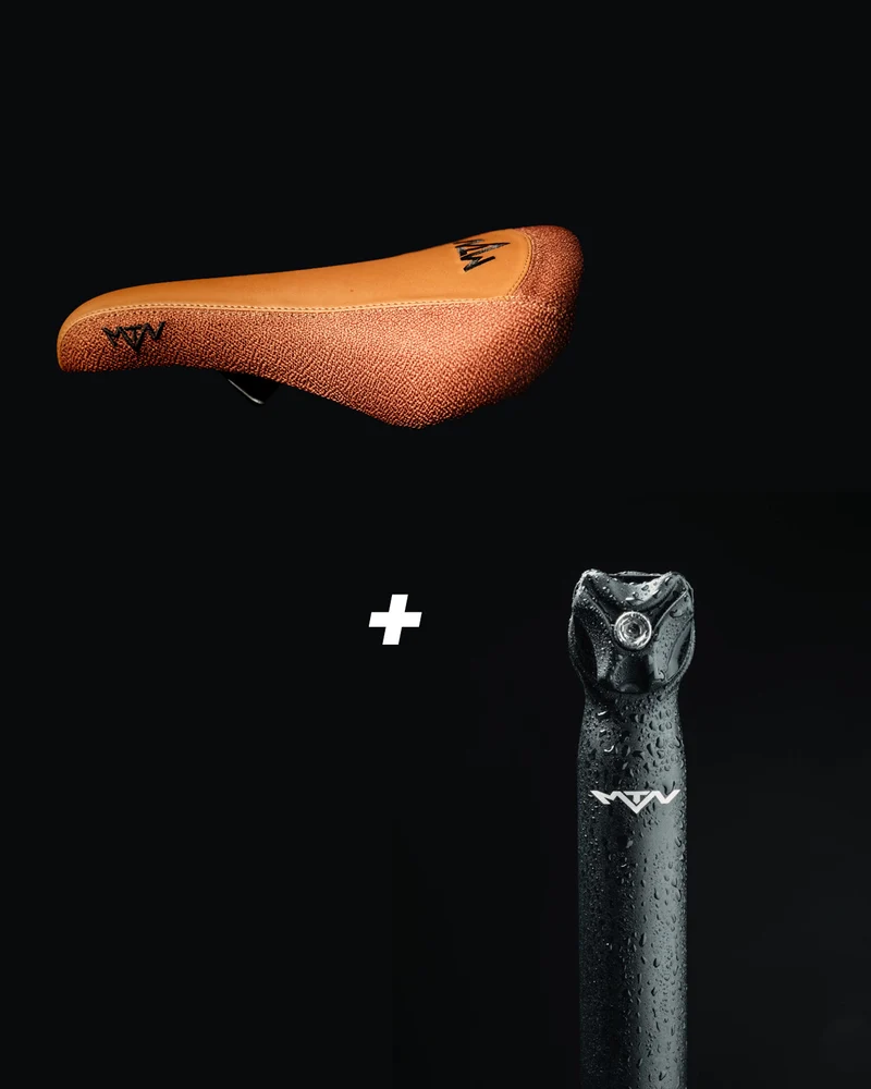Brown MTN Components Sattel + MTN Components Sattelstütze 31.6mm