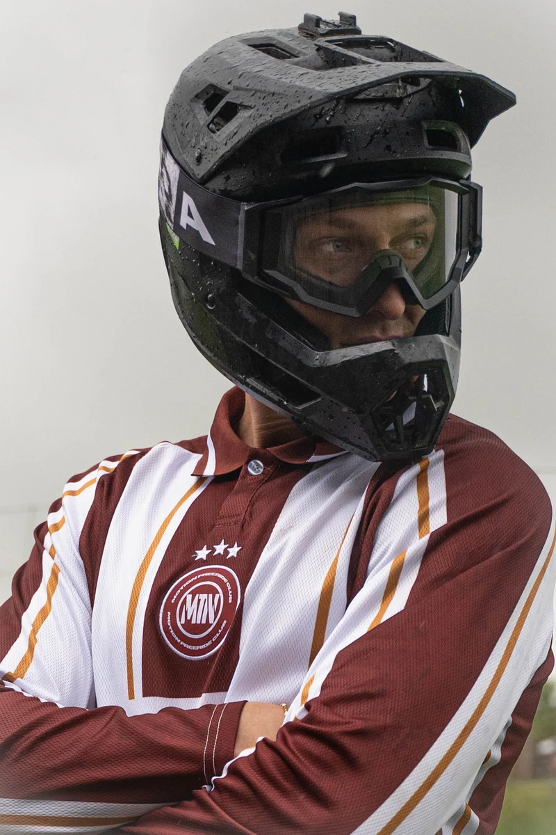 Retro Motion Freeride Club Jersey (Red/White)