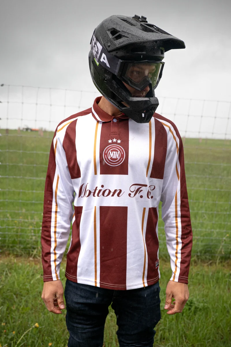Retro Motion Freeride Club Jersey (Red/White)