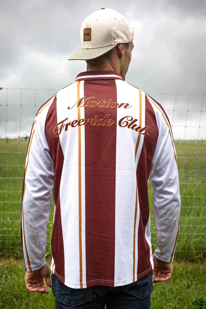 Retro Motion Freeride Club Jersey (Red/White)