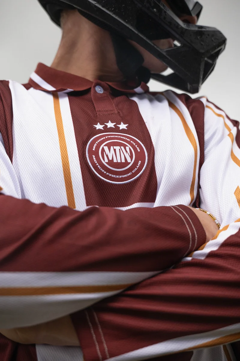 Retro Motion Freeride Club Jersey (Red/White)