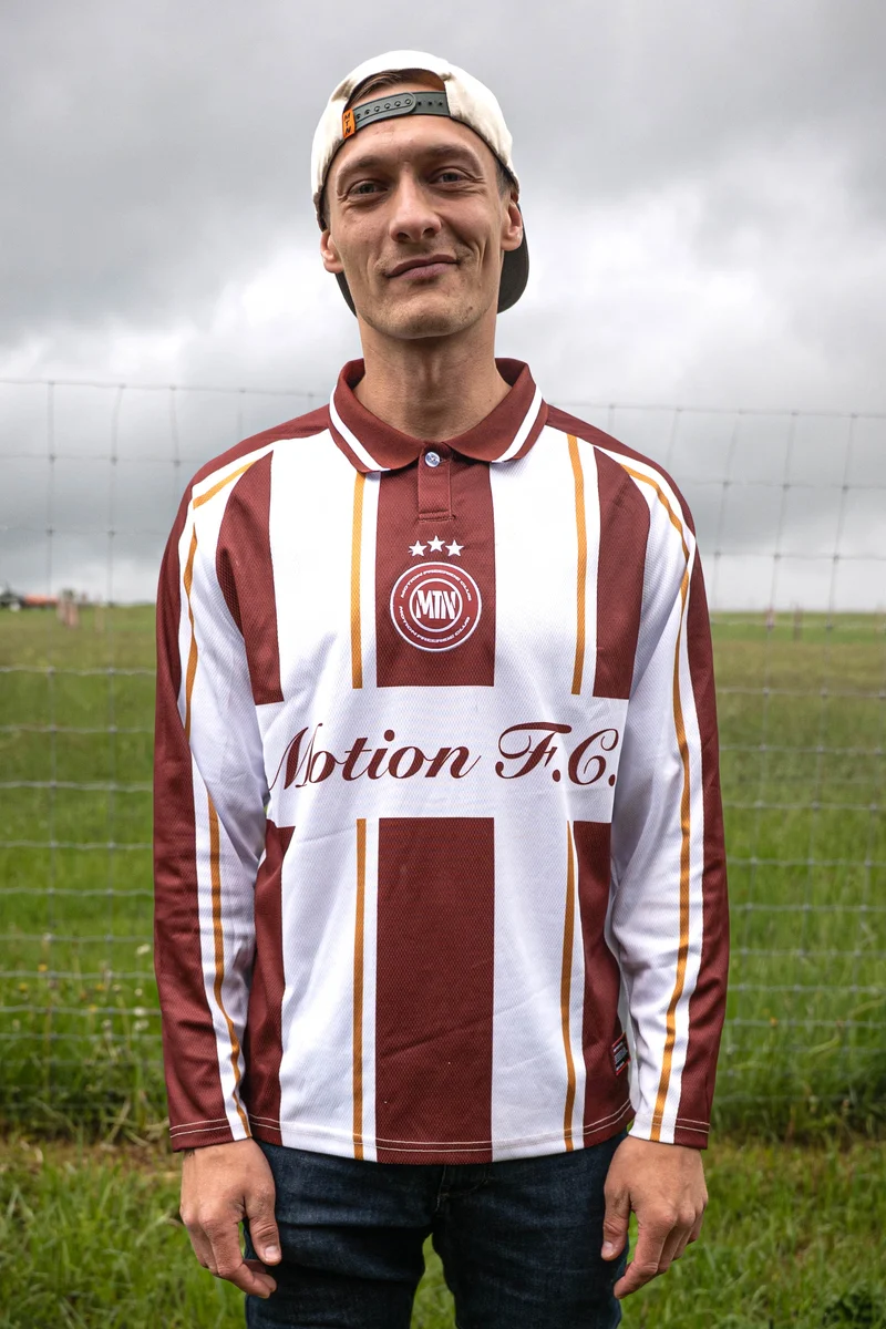 Retro Motion Freeride Club Jersey (Red/White)