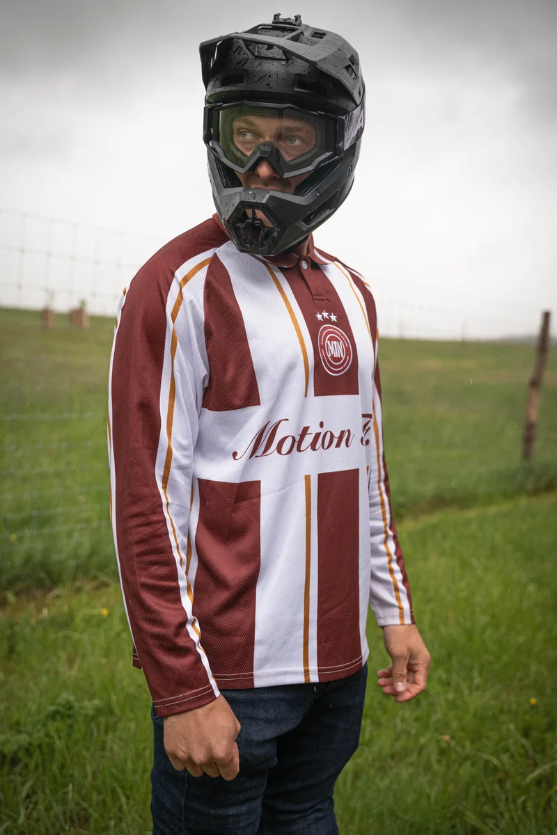 Retro Motion Freeride Club Jersey (Red/White)