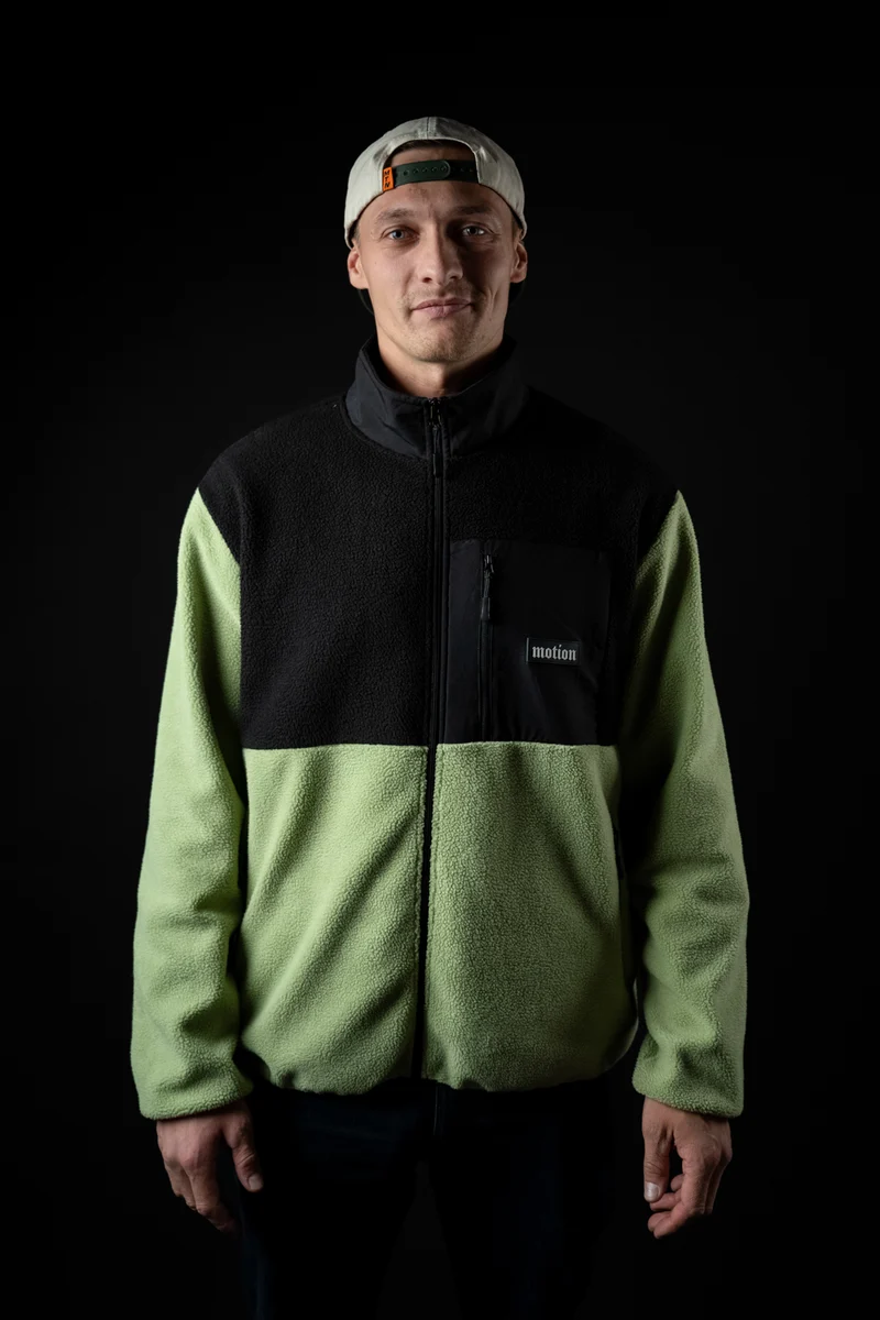 Motion Trail Fleece Jacke (Black/Green)