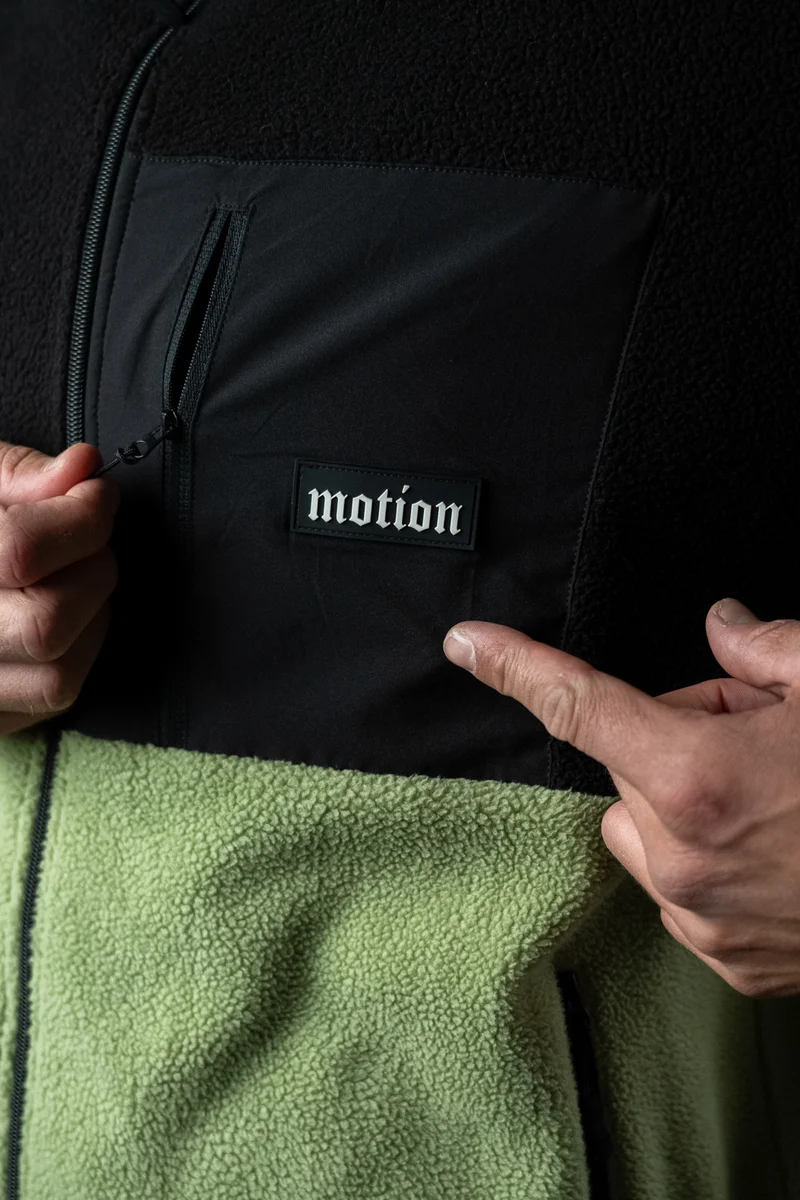 Motion Trail Fleece Jacke (Black/Green)