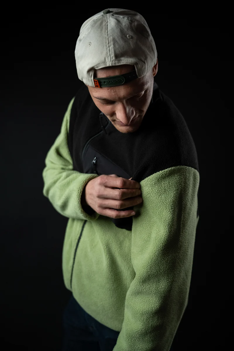 Motion Trail Fleece Jacke (Black/Green)