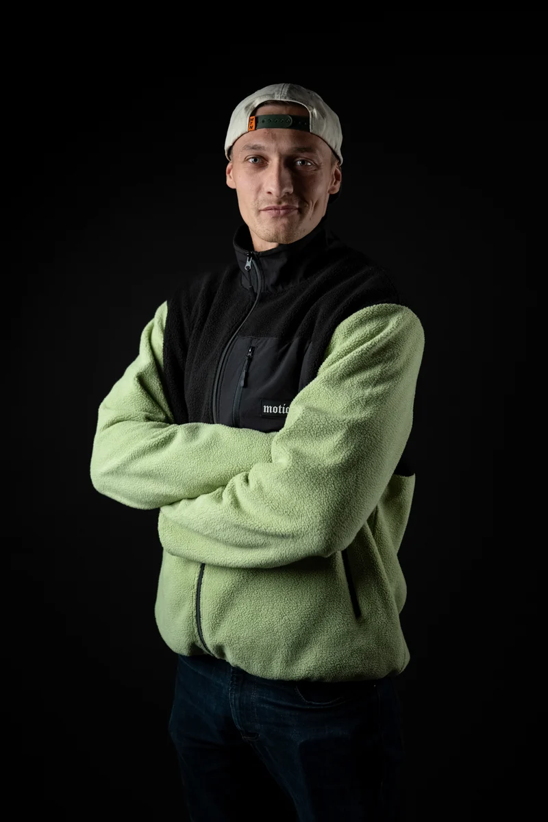 Motion Trail Fleece Jacke (Black/Green)