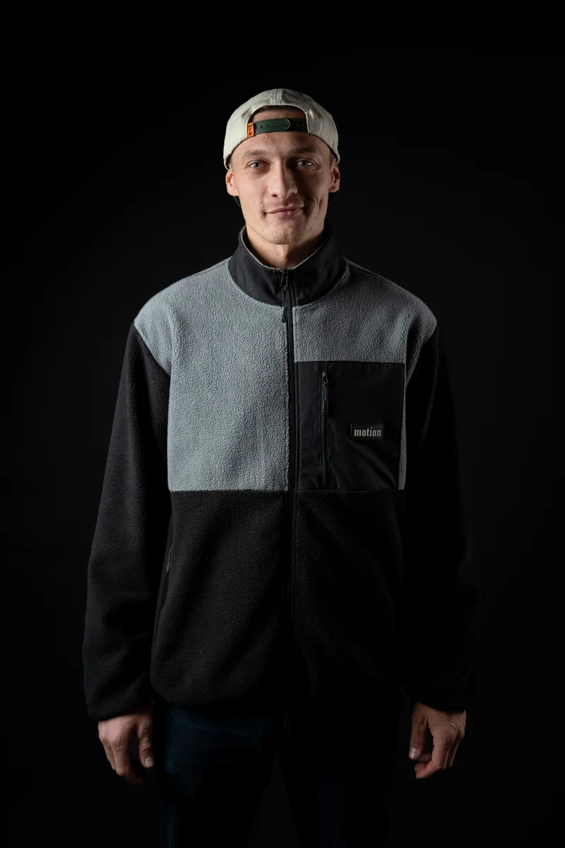Motion Trail Fleece Jacke (Black/Grey)