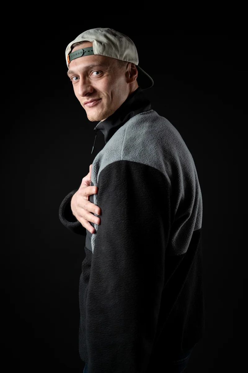 Motion Trail Fleece Jacke (Black/Grey)